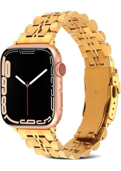 Apple Watch 44MM Uyumlu Krd-54 Metal Kordon - Gold fiyatları