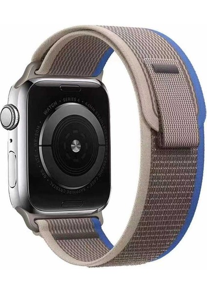 Apple Watch 7 41MM Uyumlu Krd-77 Hasır Kordon - Gri-Mavi fiyatları