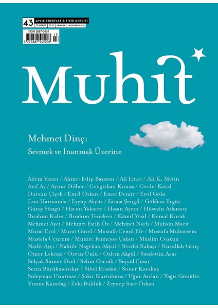 Muhit Dergi 12 Sayı Yıllık Abonelik