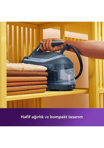 8 Bar 550 gr Buhar Basınçlı Premium Ödüllü Tasarım Perfectcare Kazanlı Ütü 2400 W Mavi + Luciole Lambader