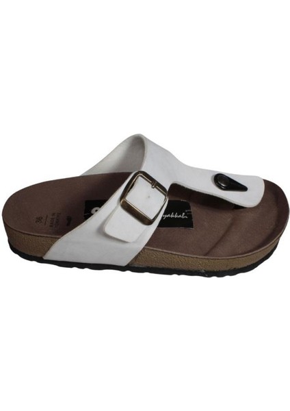 Yazkış Kadın Siyah Beyaz Parmak Arası Terlik fiyatları