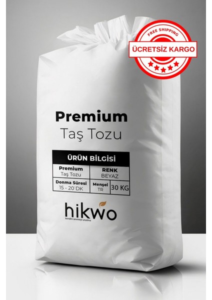 Premium Taş Tozu - Hobi Harcı - Taş Tozu 30 kg Beyaz Kokulu