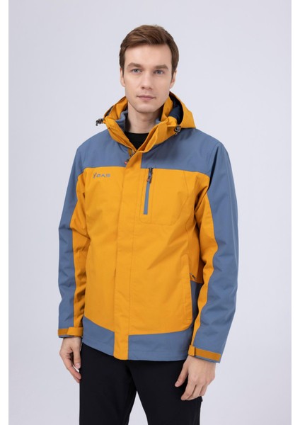 Elbruz Erkek 3 In 1 Ceket Mont Gold/mavi fiyatları