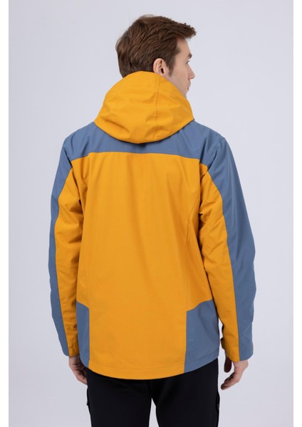 Elbruz Erkek 3 In 1 Ceket Mont Gold/mavi modelleri