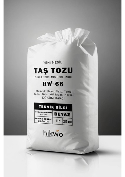 Hw-66 Ultra Güçlü Yeni Nesil Hobi Harcı – Taş Tozu – Hobi Alçısı 25 kg