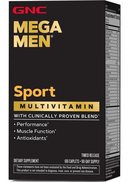 Mega Men Sport Multivitamin 180 Tablet