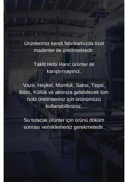 Hw Profix Ultra Güçlendirilmiş Mumluk Döküm Harcı, Hobi Harcı, Hobi Alçısı, Taş Tozu 30