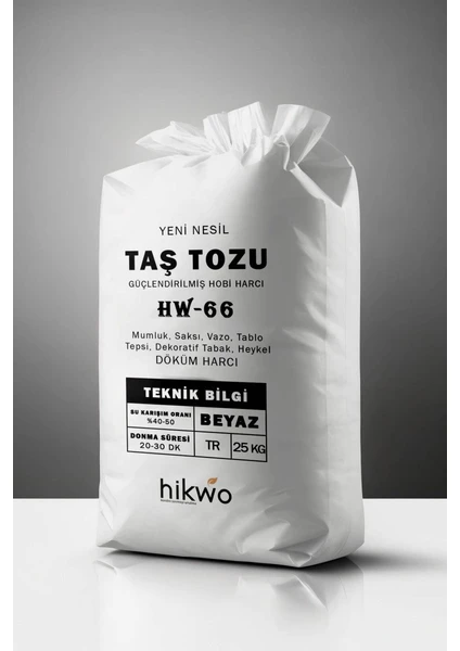 Hw-66 Ultra Güçlü Yeni Nesil Hobi Harcı – Taş Tozu – Hobi Alçısı 10 kg