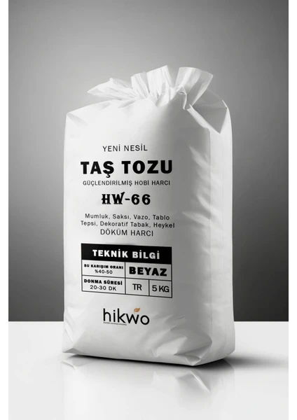 Hw-66 Ultra Güçlü Yeni Nesil Hobi Harcı – Taş Tozu – Hobi Alçısı 5 kg