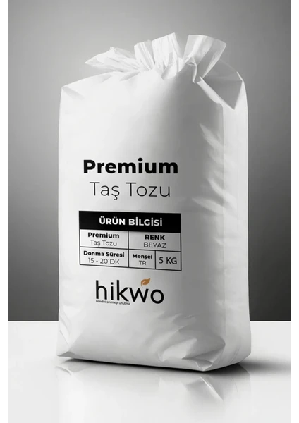 Premium Taş Tozu - Hobi Harcı - Taş Tozu 5 kg Beyaz