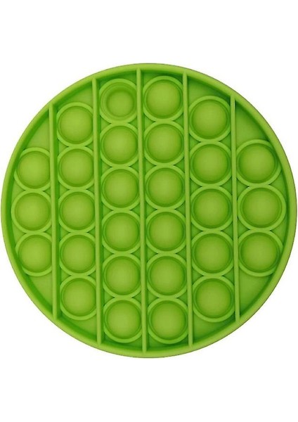 CLZ174 Yuvarlak Tek Renk Pop Push It Anti Stres Baloncukları Bubble Fidget