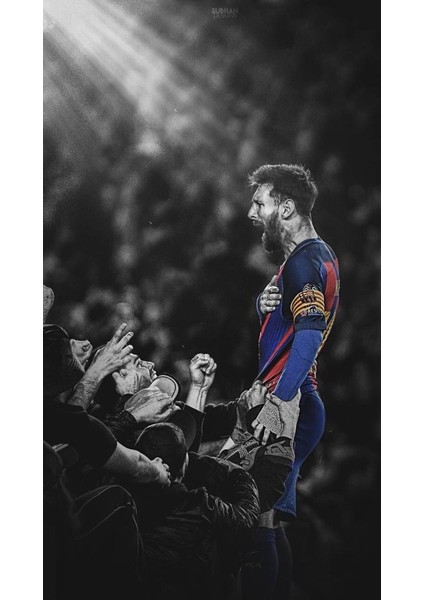 Lionel Messi Ikonik Poster 4K 30X42 cm Çerçevesiz