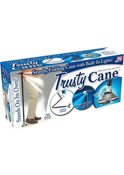 LISINYA174 Trusty Cane Güvenilir Katlanabilir Işıklı Baston