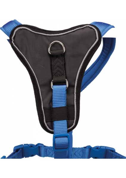 Köpek Premium Göğüs Tasması L:75 - 95 cm 25 mm Mavi 12 fiyatları