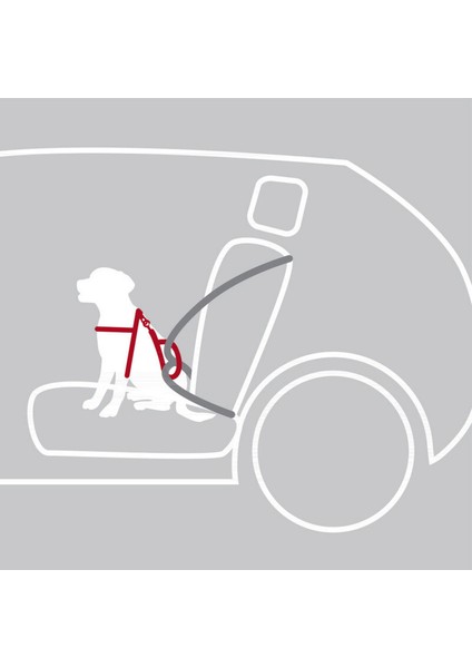 Köpek Emniyet Kemeri ve Göğüs Tasması 40 x 55 cm 17 mm Siyah S - M 12 fırsatları