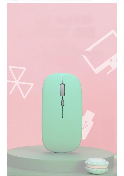 Tcl Tab 7l 9309X2 7" Uyumlu Kablosuz Bluetooth Pilli Optik Mouse - Yeşil