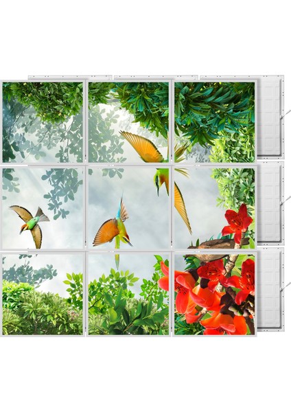 60 x 60 LED Panel Aydınlatma Desenli 3x3 9'lu Grup 46510812SA
