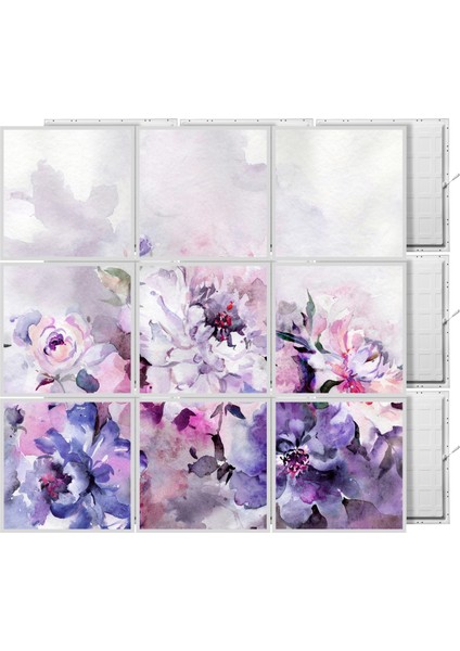 60 x 60 LED Panel Aydınlatma Desenli 3x3 9'lu Grup 46510819SA