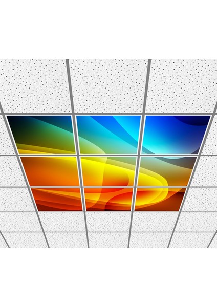 60 x 60 LED Panel Aydınlatma Desenli 3x3 9'lu Grup 46510120SA
