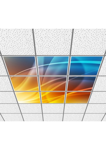 60 x 60 LED Panel Aydınlatma Desenli 3x3 9'lu Grup 46510134SA