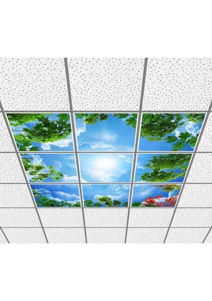 60 x 60 LED Panel Aydınlatma Desenli 3x3 9'lu Grup 46510445SA