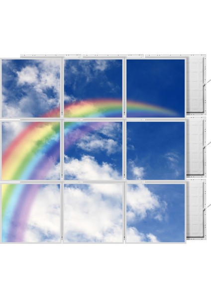 60 x 60 LED Panel Aydınlatma Desenli 3x3 9'lu Grup 46510518SA