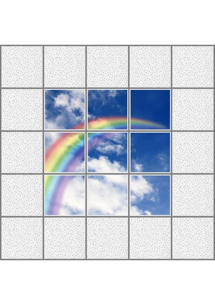 60 x 60 LED Panel Aydınlatma Desenli 3x3 9'lu Grup 46510518SA