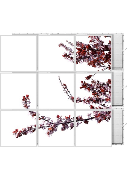 60 x 60 LED Panel Aydınlatma Desenli 3x3 9'lu Grup 46510772SA