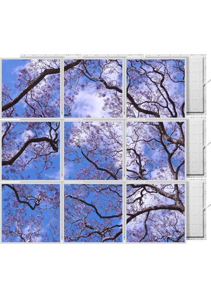 60 x 60 LED Panel Aydınlatma Desenli 3x3 9'lu Grup 46510803SA