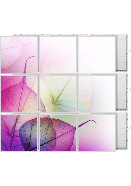 60 x 60 LED Panel Aydınlatma Desenli 3x3 9'lu Grup 46510036SA