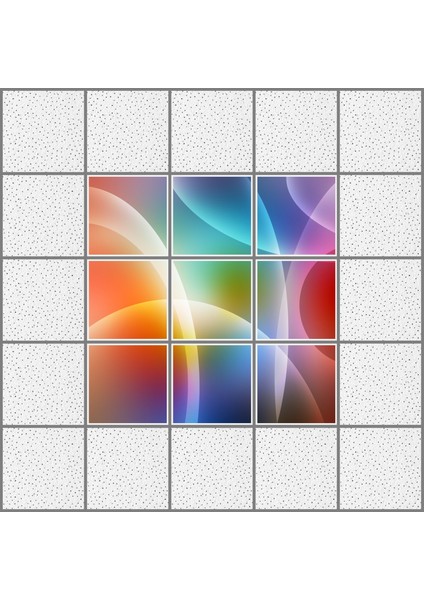 60 x 60 LED Panel Aydınlatma Desenli 3x3 9'lu Grup 46510116SA modelleri