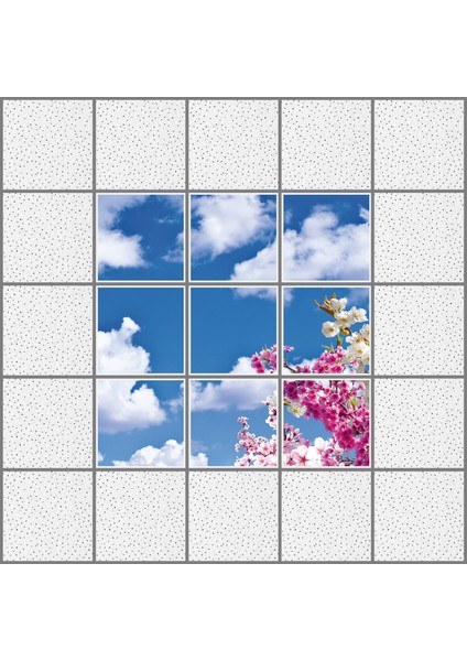 60 x 60 LED Panel Aydınlatma Desenli 3x3 9'lu Grup 46510191SA modelleri