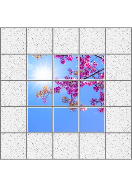 60 x 60 LED Panel Aydınlatma Desenli 3x3 9'lu Grup 46510786SA modelleri