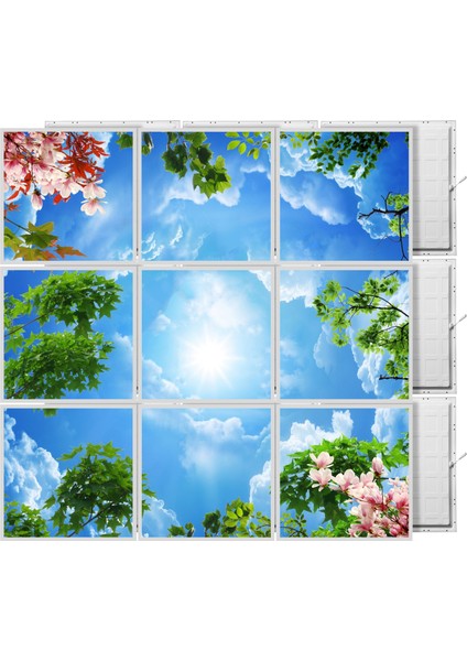 60 x 60 LED Panel Aydınlatma Desenli 3x3 9'lu Grup 46510440SA