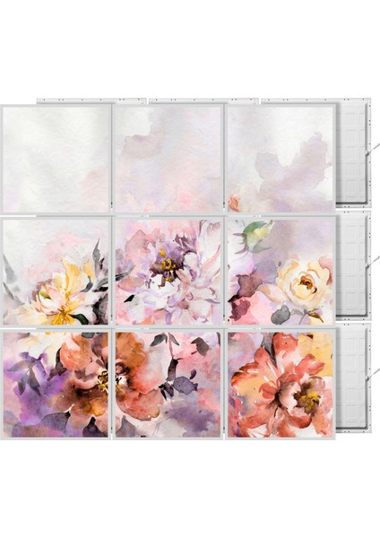 60 x 60 LED Panel Aydınlatma Desenli 3x3 9'lu Grup 46510834SA