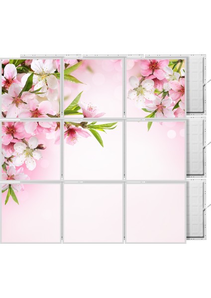 60 x 60 LED Panel Aydınlatma Desenli 3x3 9'lu Grup 46510654SA
