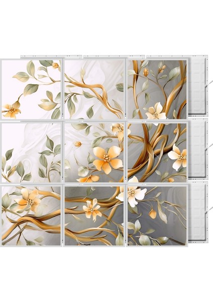 60 x 60 LED Panel Aydınlatma Desenli 3x3 9'lu Grup 46511397SA