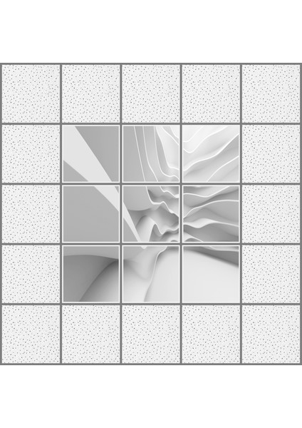 60 x 60 LED Panel Aydınlatma Desenli 3x3 9'lu Grup 46510624SA