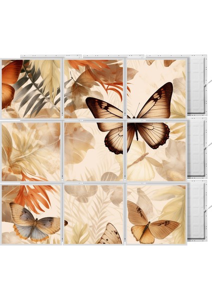 60 x 60 LED Panel Aydınlatma Desenli 3x3 9'lu Grup 46511368SA