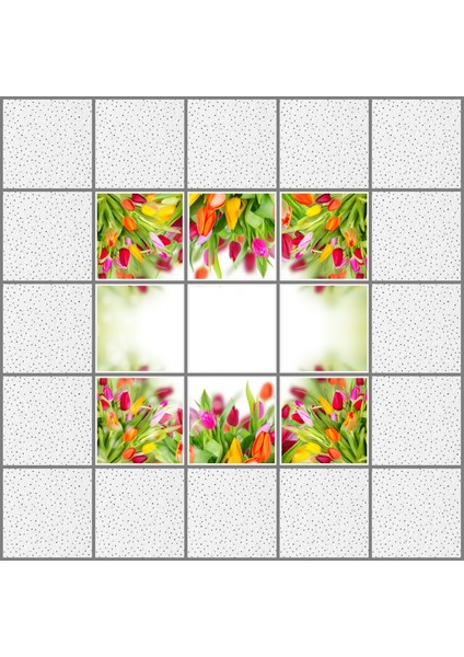 60 x 60 LED Panel Aydınlatma Desenli 3x3 9'lu Grup 46510246SA