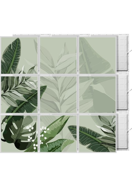 60 x 60 LED Panel Aydınlatma Desenli 3x3 9'lu Grup 46510585SA