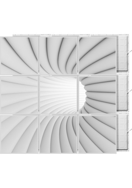 60 x 60 LED Panel Aydınlatma Desenli 3x3 9'lu Grup 46510629SA