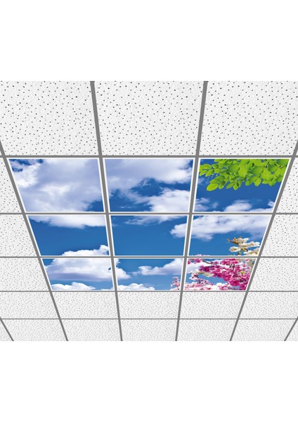 60 x 60 LED Panel Aydınlatma Desenli 3x3 9'lu Grup 46510865SA
