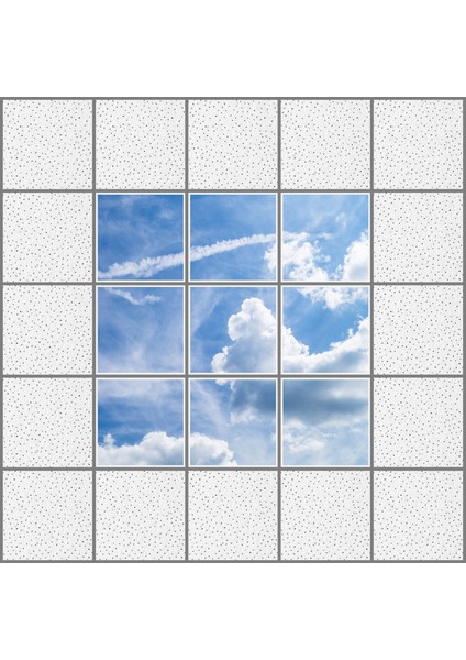60 x 60 LED Panel Aydınlatma Desenli 3x3 9'lu Grup 46511156SA modelleri