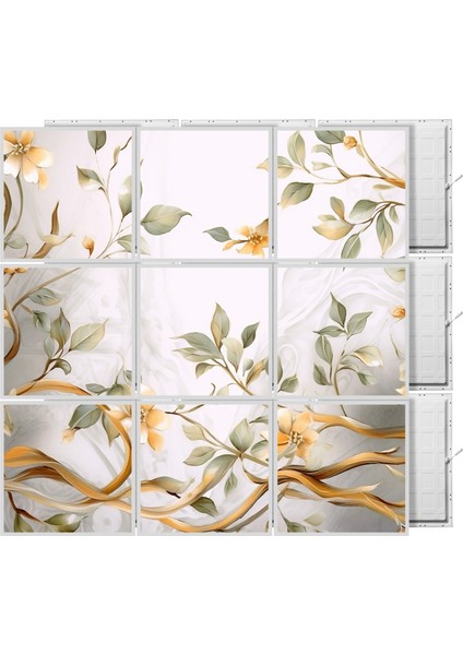 60 x 60 LED Panel Aydınlatma Desenli 3x3 9'lu Grup 46511398SA