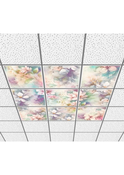 60 x 60 LED Panel Aydınlatma Desenli 3x3 9'lu Grup 46510736SA