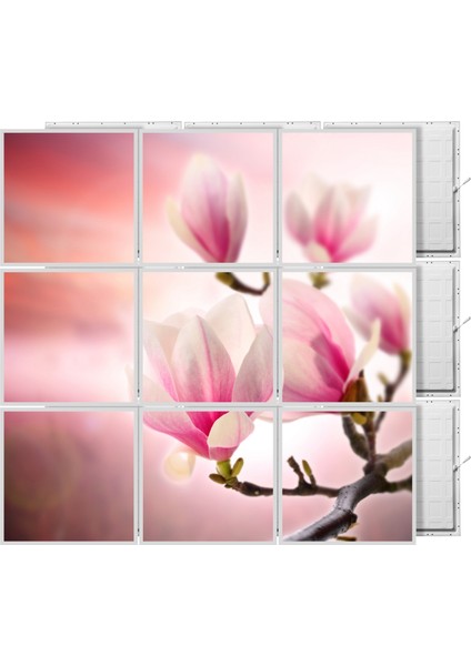 60 x 60 LED Panel Aydınlatma Desenli 3x3 9'lu Grup 46510089SA