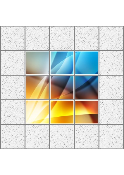 60 x 60 LED Panel Aydınlatma Desenli 3x3 9'lu Grup 46510112SA