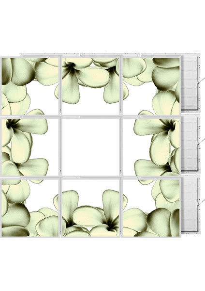 60 x 60 LED Panel Aydınlatma Desenli 3x3 9'lu Grup 46511003SA