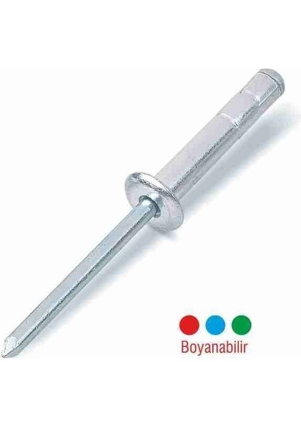 Çelik Multigrip Perçin 4.8X10.5 mm - 500 Adet